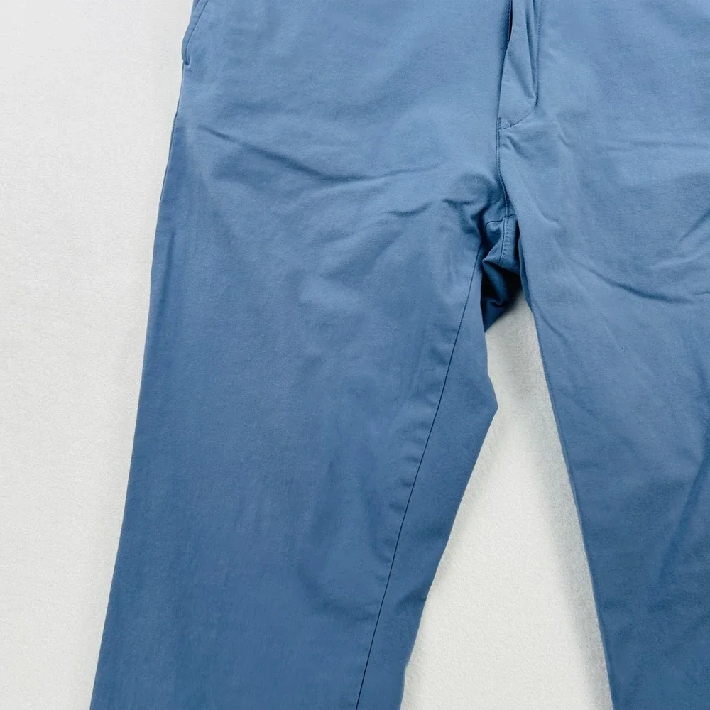 Lauren Ralph Lauren Pants Mens 38x32 Blue Chino Straight Leg Flat Front Cotton